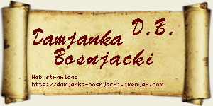 Damjanka Bošnjački vizit kartica